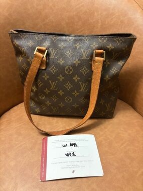Louis Vuitton Piano Tote Monogram Shoulder Bag Authenticated Clean Interior